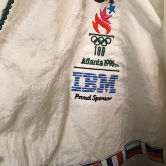 NWOT Vintage 1996 Atlanta Olympic Games Windbreaker XL Hooded Starter Jacket. - Picture 7 of 8